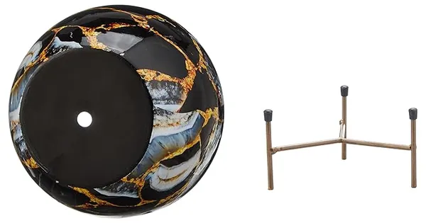 Set_of_1_Black_Metal_Apple_Pot_With_Stand_|_For_Indoor_Plants_|_Rust_Free_Decorative_Ideal_|_For_Living_Room_And_Table_Top