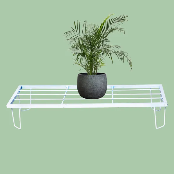 Heavy_Metal_Flower_Pot/Plant_Stand_
for_Home_Garden_Balcony_Living_Room_
Decor_24_Inches_(White-Set_of_1)
