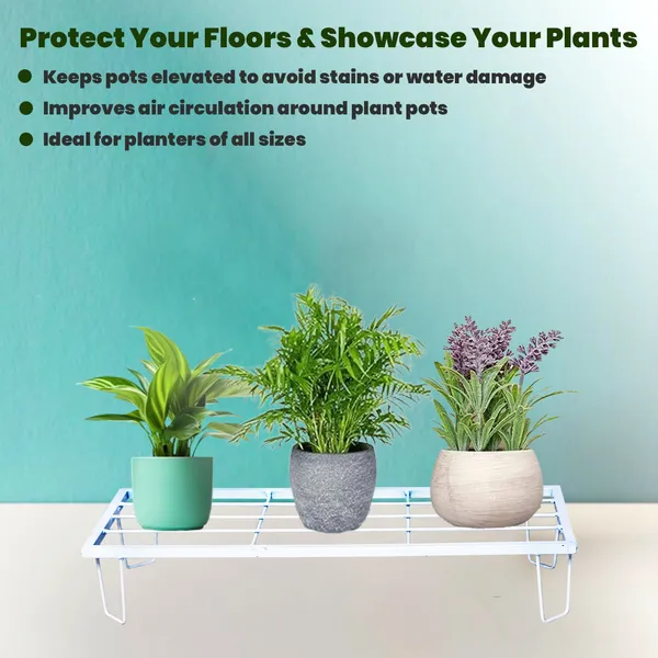 Heavy_Metal_Flower_Pot/Plant_Stand_
for_Home_Garden_Balcony_Living_Room_
Decor_24_Inches_(White-Set_of_1)