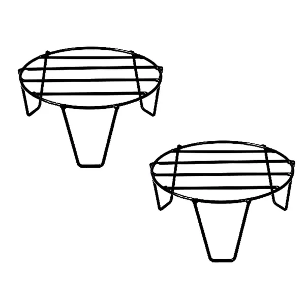 Set_Of_2_Black_Round_Metal_Flower_Pot/Plant_Stand_|_For_Home_Garden_Balcony_Living_Room_Decoration