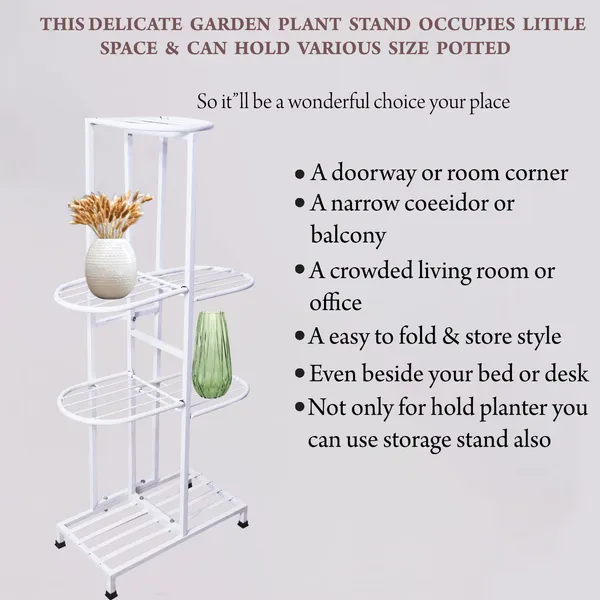 7-_Tier_Plant_Stand_Multiple_
Flower_Pot_Holder_Shelves_Planter_Rack_Storage_Organizer_Display_for_Indoor_Outdoor_Garden_Balcony,_set_of_1,_White