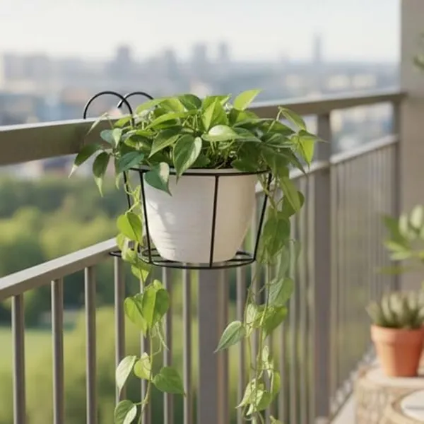 Set_Of_2_Black_Metal_Hanging_Railing_Basket_Stand_|_For_Indoor/Outdoor_Plants_|_Heavy_Duty_Durable_Ideal_|_For_Balcony_Terrace_Railing