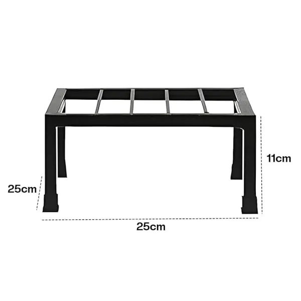 Set_of_1_Black_Strong_Flower_Pot_/_Gamla_Square_Stand_|_For_Indoor_And_Outdoor_Plants_|_Square_Shape_Thick_And_Strong_Leg
