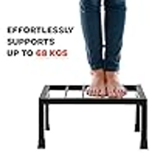 Set_of_1_Black_Strong_Flower_Pot_/_Gamla_Square_Stand_|_For_Indoor_And_Outdoor_Plants_|_Square_Shape_Thick_And_Strong_Leg