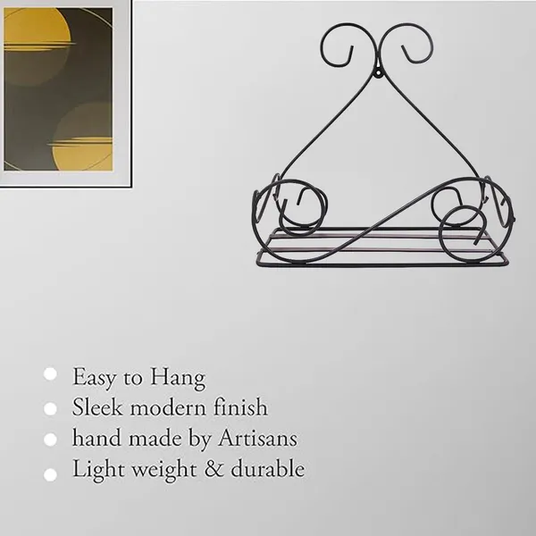 Set_Of_4_Matt_Black_Wall_Mount_Metal_Planter_stand__|_For_Home_Garden_Balcony_Living_Room__Decoration
