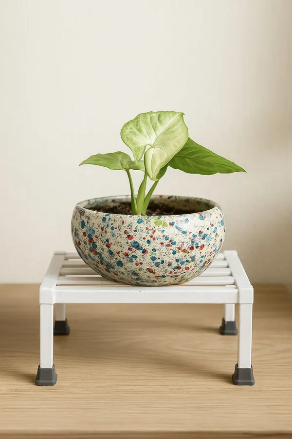 Set_Of_4_White_Strong_Flower_Pot_/_Gamla_Square_Stand_|_For_Indoor_And_Outdoor_Plants_|_Square_Shape_Thick_And_Strong_Leg