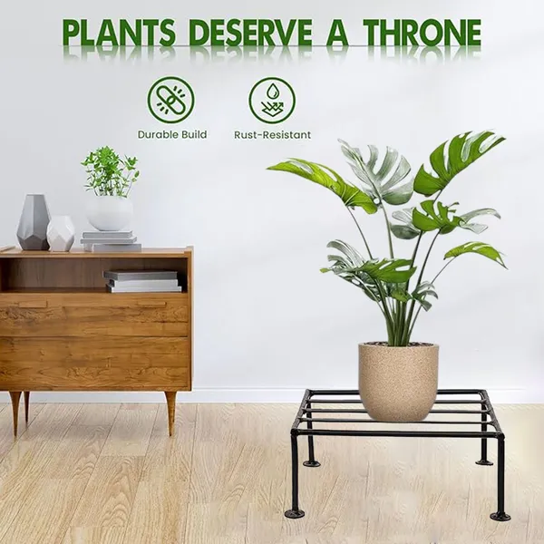 Set_Of_2_Black_Classic_Strong_Wire_Flower_Pot_Stand_/_Gamla_Square_Stand_|_For_Indoor_And_Outdoor_Plants_|_For_Garden,_Balcony