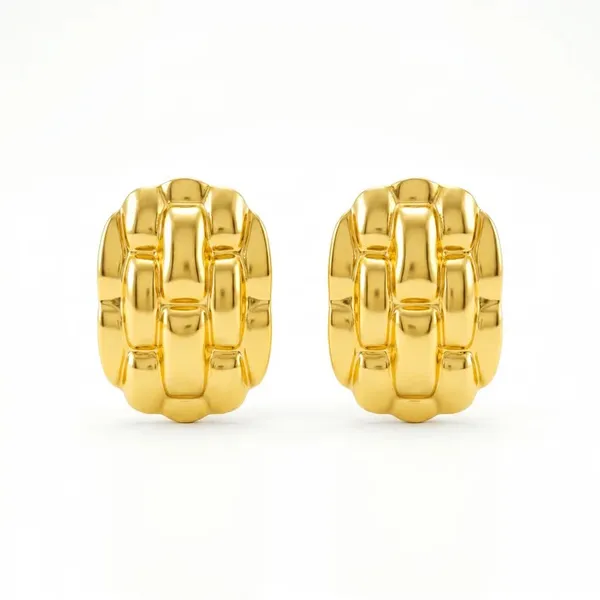 Gold_Toned_Textured_Woven_Design_Stud_Earrings_for_Women