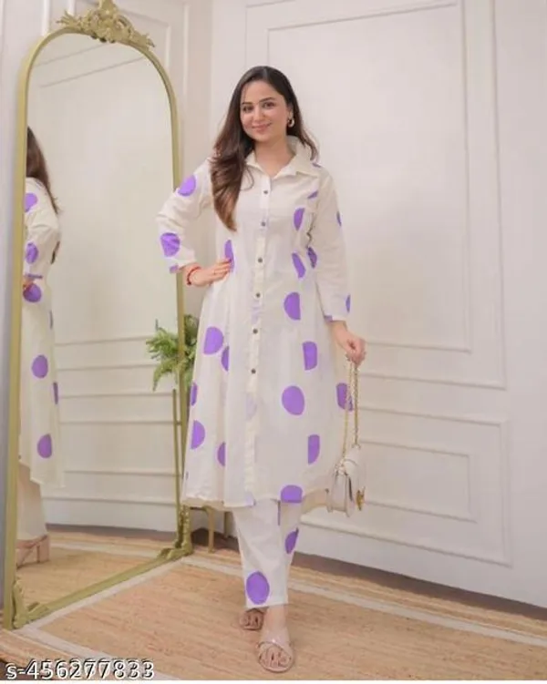 Zamuni_Cotton_Regular_Fit_Casual_Kurta_&_Pant_Set_For_Women