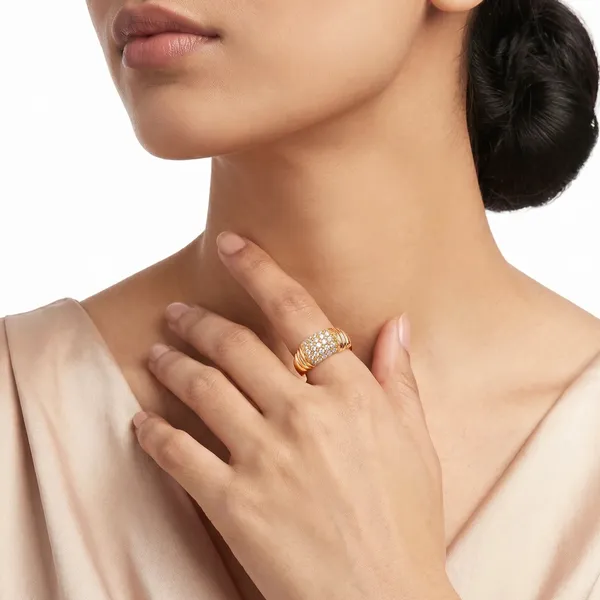 Gold_Plated_Pave_Studded_Dome_Ring_for_Women