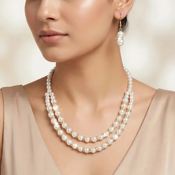 Pearl_Layered_Gold_Rondelle_Necklace_and_Earring_Set_for_Women