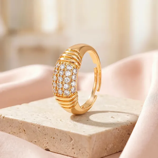 Gold_Plated_Pave_Studded_Dome_Ring_for_Women