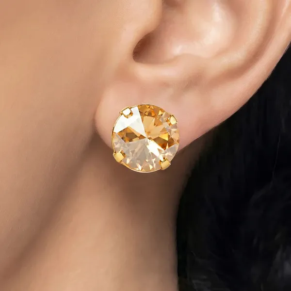 Gold_Champagne_Crystal_Round_Stud_Earrings_for_Women
