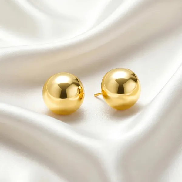 Gold_Toned_Round_Ball_Stud_Earrings_for_Women