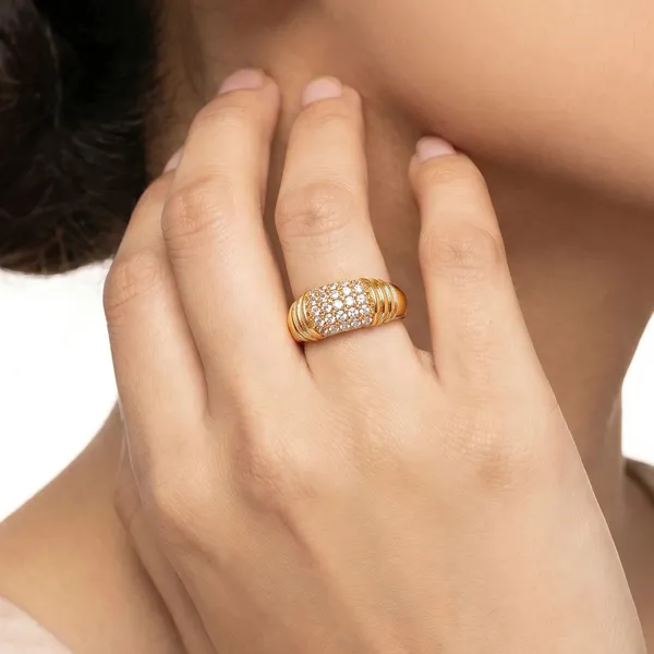 Gold_Plated_Pave_Studded_Dome_Ring_for_Women
