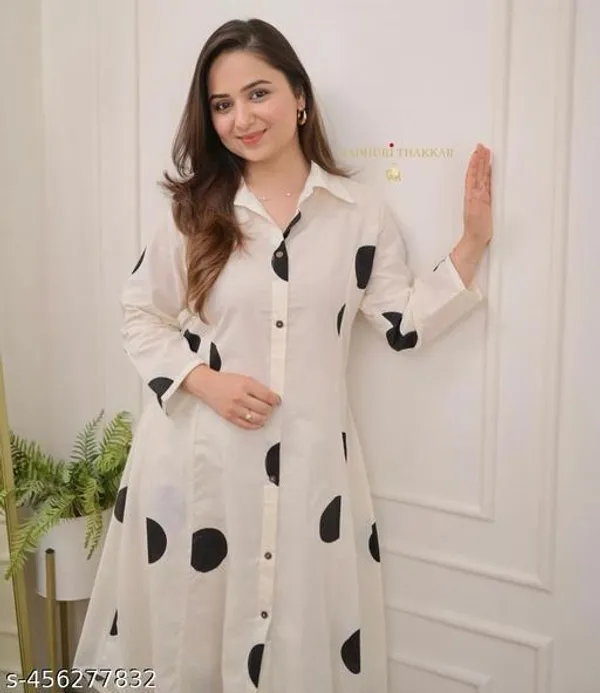 Black_Cotton_Regular_Fit_Casual_Kurta_&_Pant_Set_For_Women