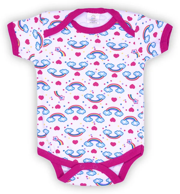 Pack_Of_3_Rani_Pink_Hosiery_PrintedHalf_Sleeves_Round_Neck_Body_Suit_For_Baby_Boys_&_Baby_Girls