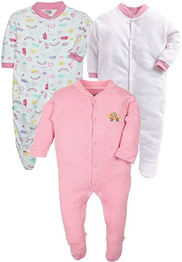 Pack_Of_3_Light_Pink_Hosiery_PrintedFull_Sleeves_Romper_For_Baby_Boys_&_Baby_Girls