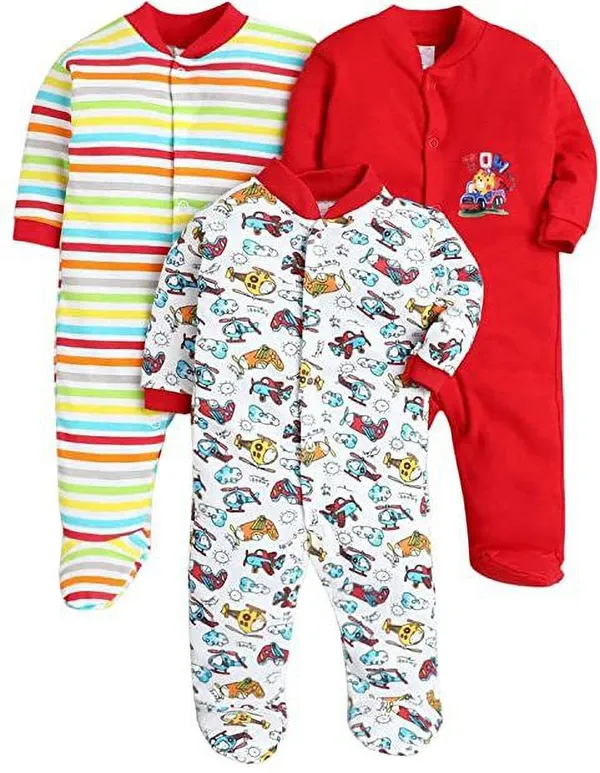 Pack_Of_3_Red_Hosiery_PrintedFull_Sleeves_Romper_For_Baby_Boys_&_Baby_Girls