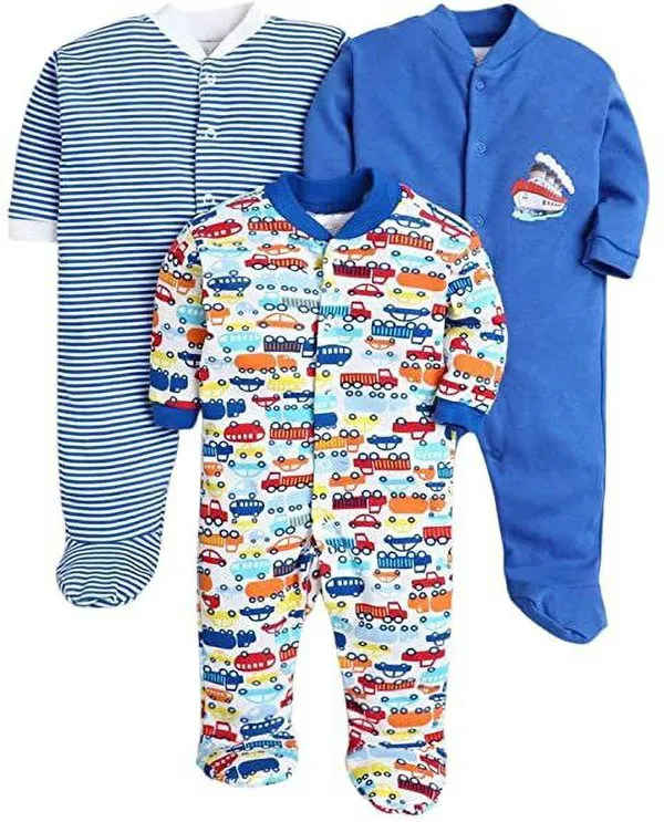 Pack_Of_3_Royal_Blue_Hosiery_PrintedFull_Sleeves_Romper_For_Baby_Boys_&_Baby_Girls