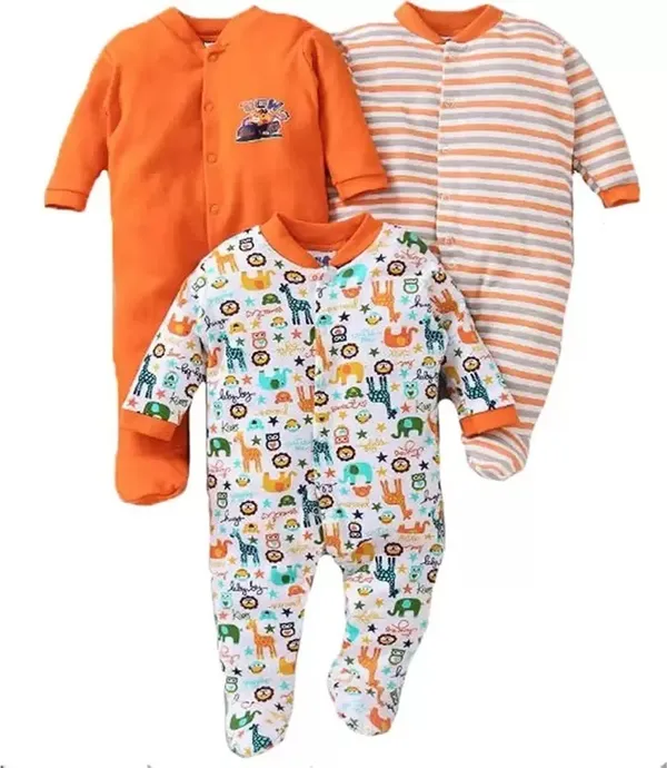 Pack_Of_3_Orange_Hosiery_PrintedFull_Sleeves_Romper_For_Baby_Boys_&_Baby_Girls