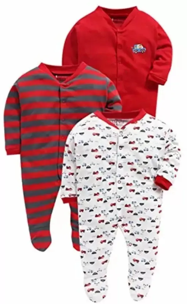 Pack_Of_3_Red_Hosiery_PrintedFull_Sleeves_Romper_For_Baby_Boys_&_Baby_Girls