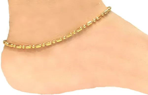 Gold_Alloy_Ethnic_S-Hook_Anklet_For_Women