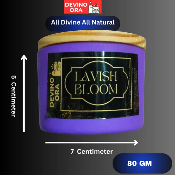 LAVISH_BLOOM_Soy_Wax_Scented_Candle_80G_Frosted_Glass_Jar_20_Hours_Burn_Time2_Wicks_For_An_Even_Burn_And_Better_Fragrance_Distribution(_Pack_of_1)