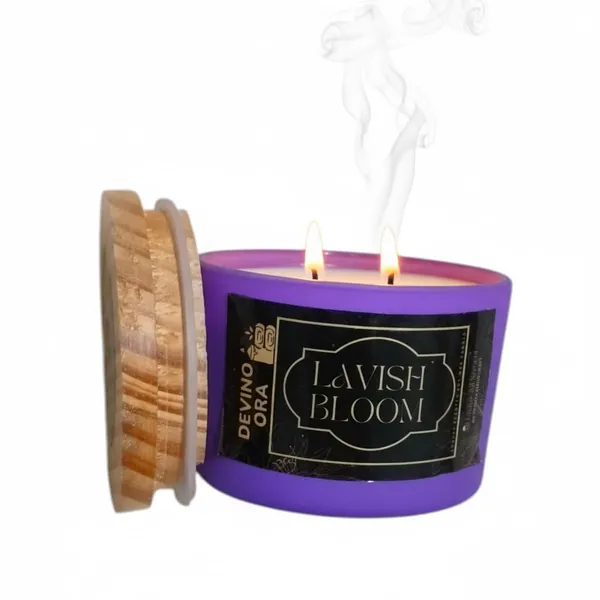 LAVISH_BLOOM_Soy_Wax_Scented_Candle_80G_Frosted_Glass_Jar_20_Hours_Burn_Time2_Wicks_For_An_Even_Burn_And_Better_Fragrance_Distribution(_Pack_of_1)