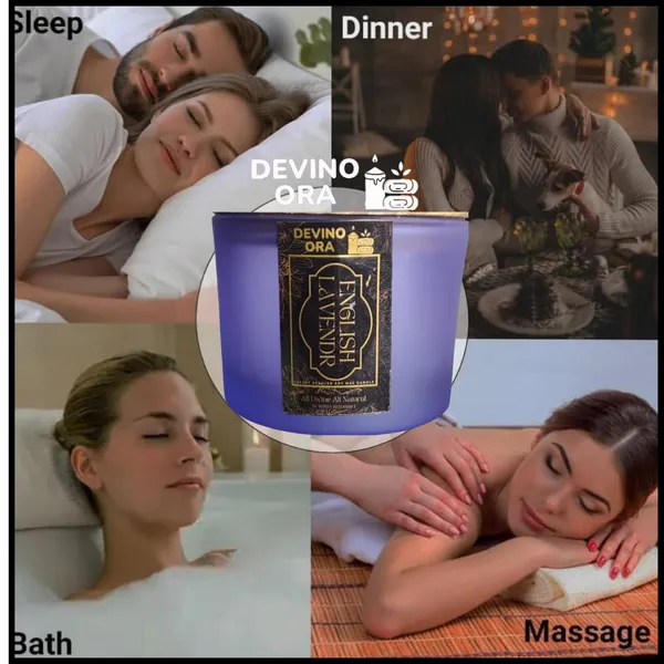 English_Lavender_Soy_Wax_Scented_Candle_Frosted_Glass_Jar_40_Hours_Burn_Time3_Wicks_For_An_Even_Burn_And_Better_Fragrance_Distribution_(Pack_of_1)