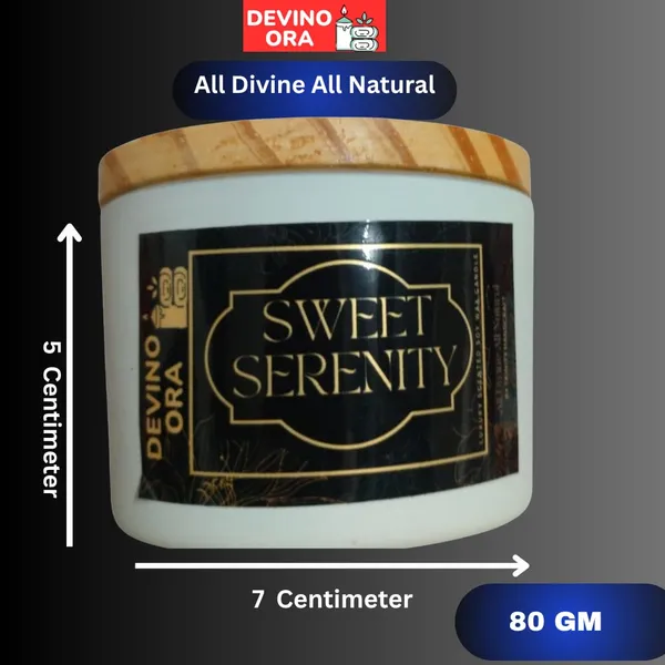 SWEET_SERENITY_Soy_Wax_Scented_Candle_80G_Frosted_Glass_Jar_20_Hours_Burn_Time2_Wicks_For_An_Even_Burn_And_Better_Fragrance_Distribution_(_Pack_of_1)