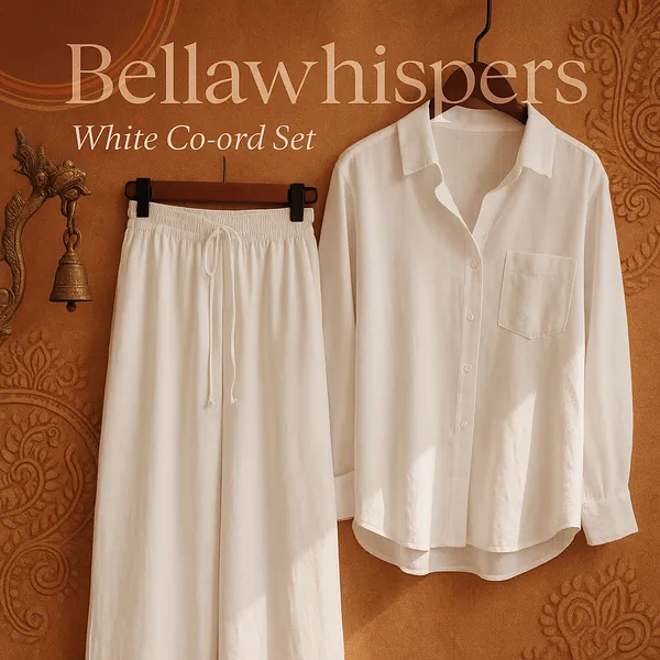 Fashionable_Button-Up_Tunic_and_Palazzo_Co-ord_Set_|_Elegant_White_Western_Wear_for_Women