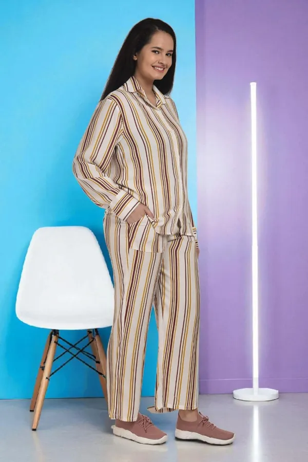 Button-Up_Tunic_and_Palazzo_Co-ord_Set_|_Elegant_Sun_Stripe_Western_Wear_for_Women