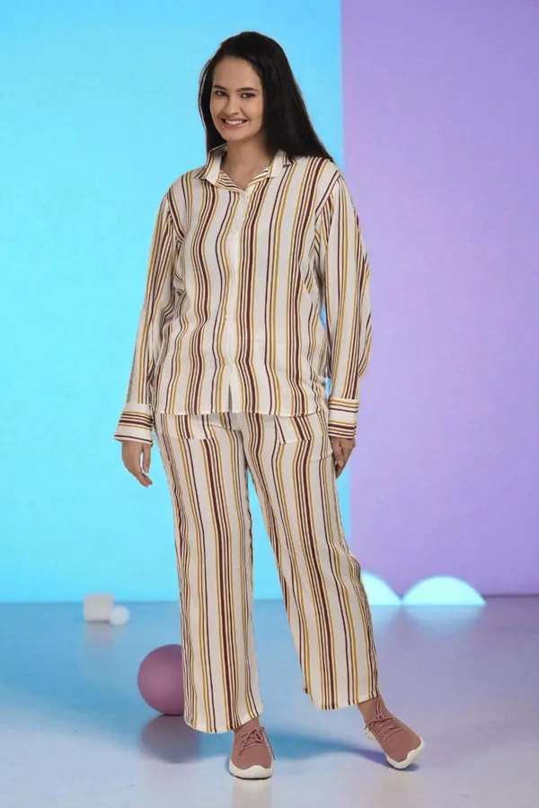 Button-Up_Tunic_and_Palazzo_Co-ord_Set_|_Elegant_Sun_Stripe_Western_Wear_for_Women