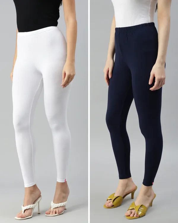 Cotton_Stretch_Ankle_Leggings_(Combo)_-_White_&_Navy_Blue
