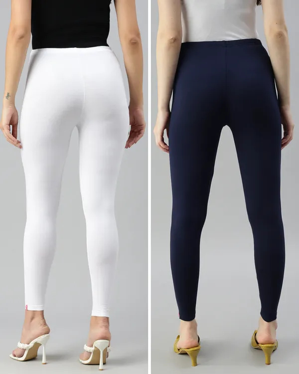 Cotton_Stretch_Ankle_Leggings_(Combo)_-_White_&_Navy_Blue