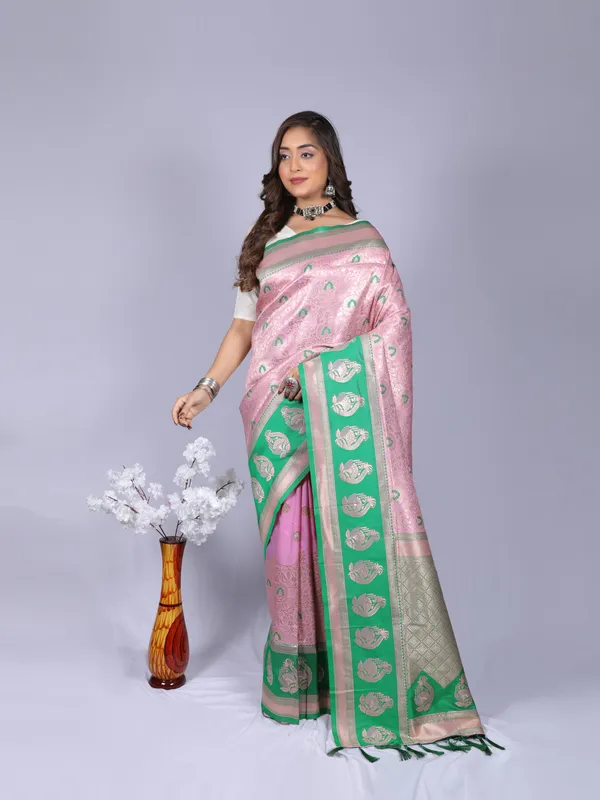 Baby_Pink_Kanchipuram_Silk_Saree_With_Zari_Weaving_Work