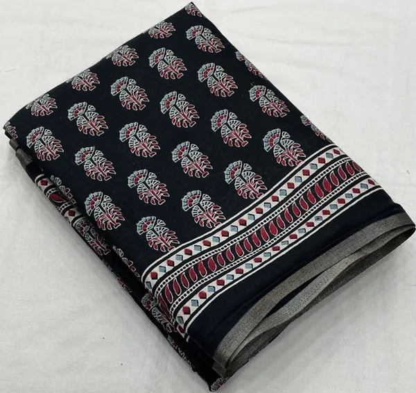 Black_Ajrakh_Printed_Soft_Cotton_Saree