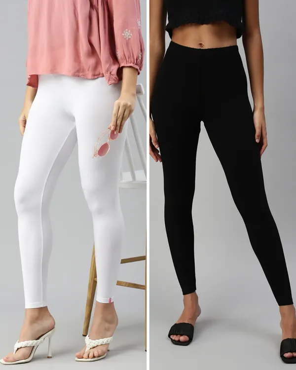Cotton_Stretch_Ankle_Leggings_(Combo)_-_White_&_Black