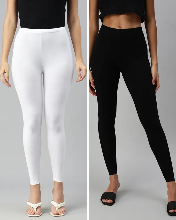 Cotton_Stretch_Ankle_Leggings_(Combo)_-_White_&_Black