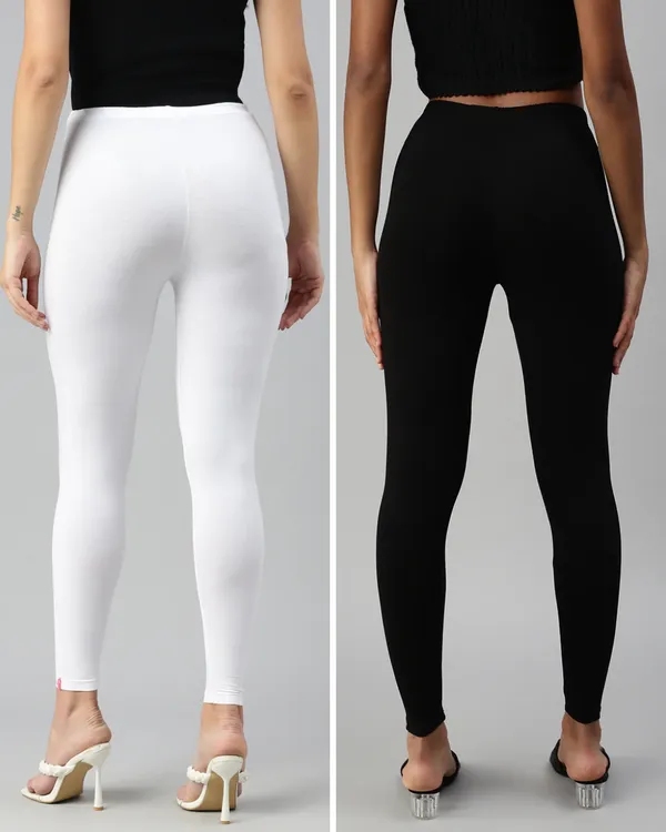 Cotton_Stretch_Ankle_Leggings_(Combo)_-_White_&_Black