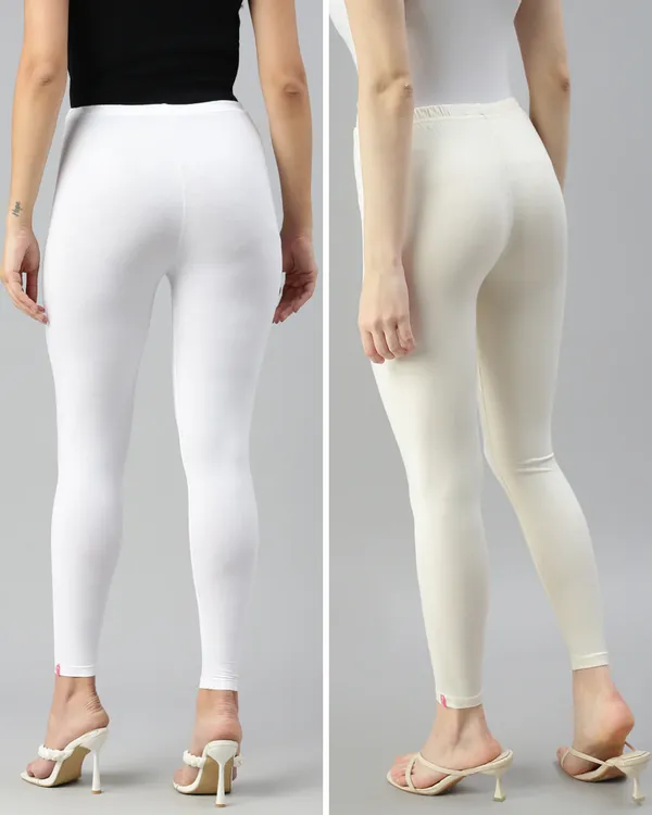 Cotton_Stretch_Ankle_Leggings_(Combo)_-_White_&__Cream
