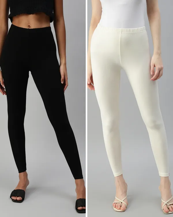 Cotton_Stretch_Ankle_Leggings_(Combo)_-_Black_&_Cream