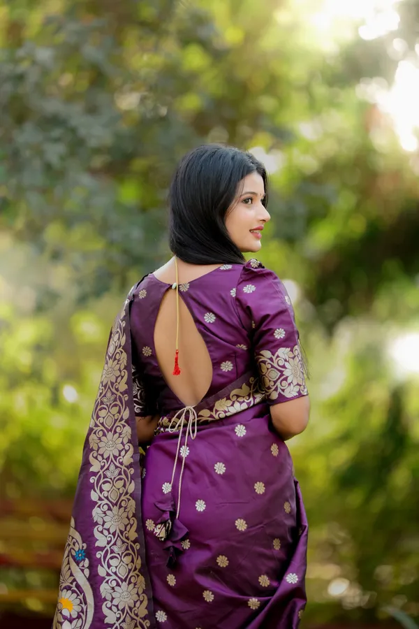 Wine_Traditional_Banarasi_Silk_Saree_With_Meenakari_Zari_Weaving_Work