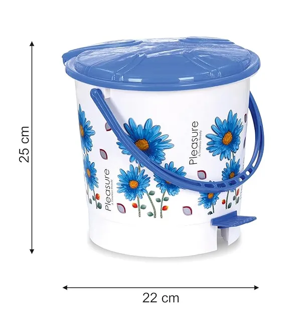 10_Piece_Set_for_Bathroom_(White_and_Blue),_Complete_Durable_&_Stylish_Essentials_Bathroom_Accessories_Set_(5_Litre)