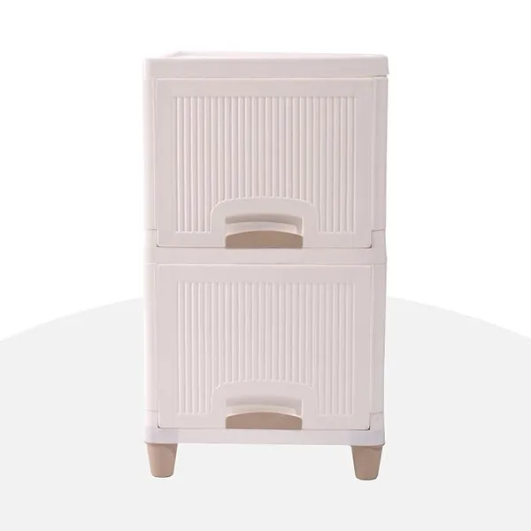 2_Units_Modular_Cabinet_Storage_Organizer_|_Foldable_Kid_Wardrobe_for_Cloth_&_Toys_|_Easy_to_Assemble_Closet_&_Space-Saving_Cupboard/Plastic_Almirah_for_Cloth_|_Ivory