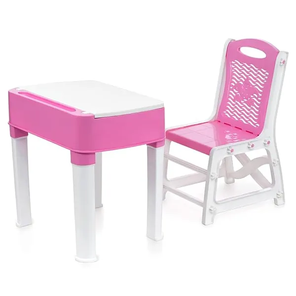 Pink_&_White_Plastic_Textured_Study_Table_For_Home