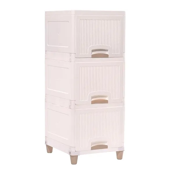 3_Units_Modular_Cabinet_Storage_Organizer_|_Foldable_Kid_Wardrobe_for_Cloth_&_Toys_|_Easy_to_Assemble_Closet_&_Space-Saving_Cupboard/Plastic_Almirah_for_Cloth_|_Ivory