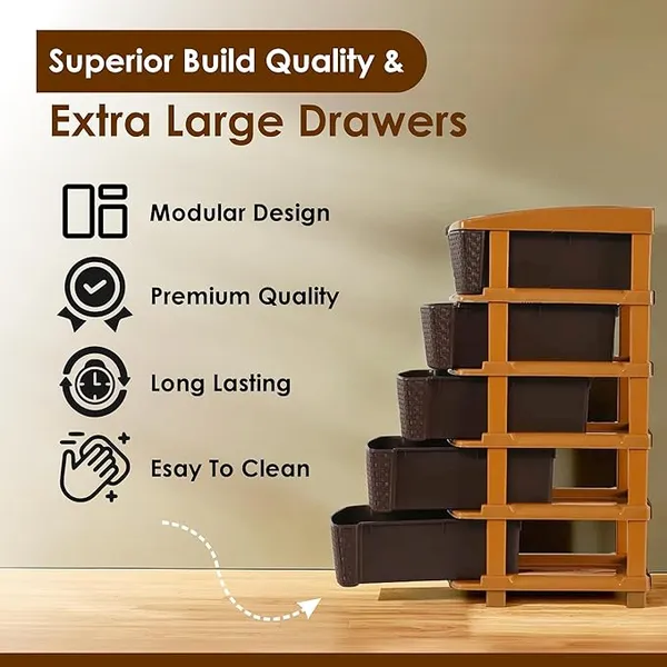 5_Layer_Brown_Plastic_Storage_Drawer_For_Office,_Home,_Kitchen