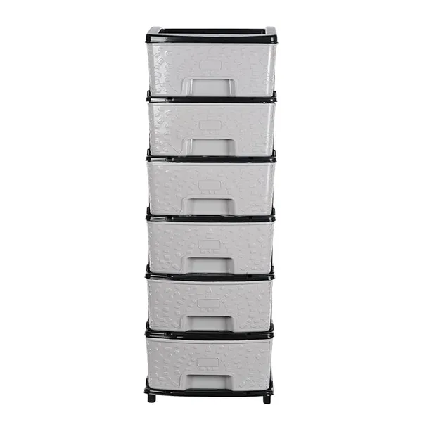 6_Layer_Black_&_Grey_Plastic_Storage_Drawer_For_Office,_Home,_Kitchen